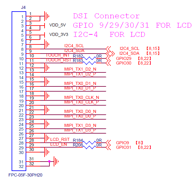 Figure 3-36 Screen Interface Circuit