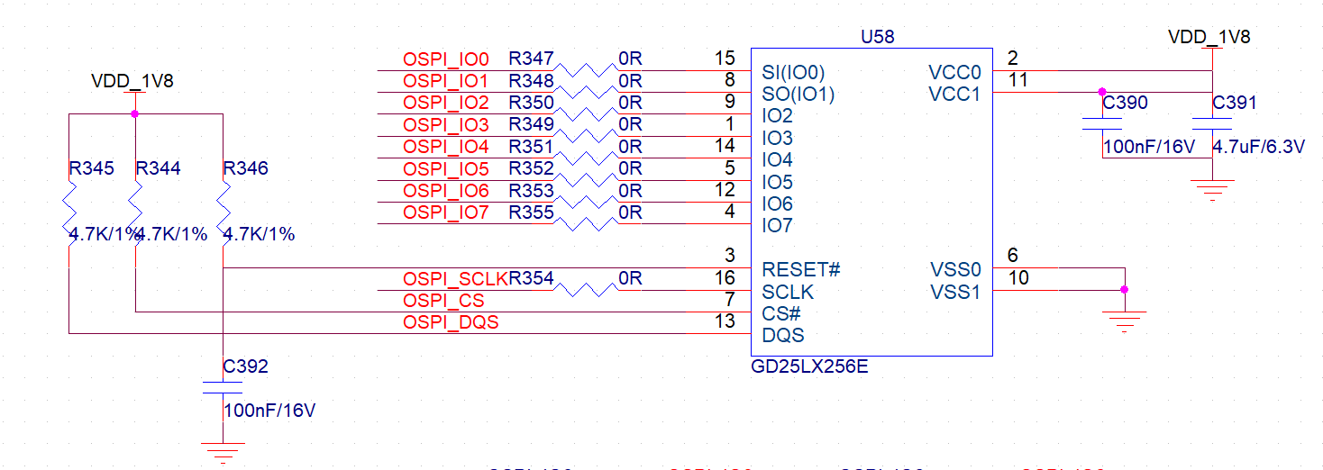 Figure 3-20 OSPI FLASH Circuit