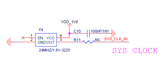 Figure 3-2 K230 Active Crystal Circuit