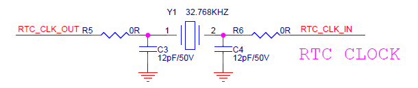 Figure 3-3 K230 RTC Clock Passive Crystal Circuit