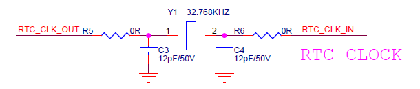 图3-3 K230 RTC时钟无源晶体电路