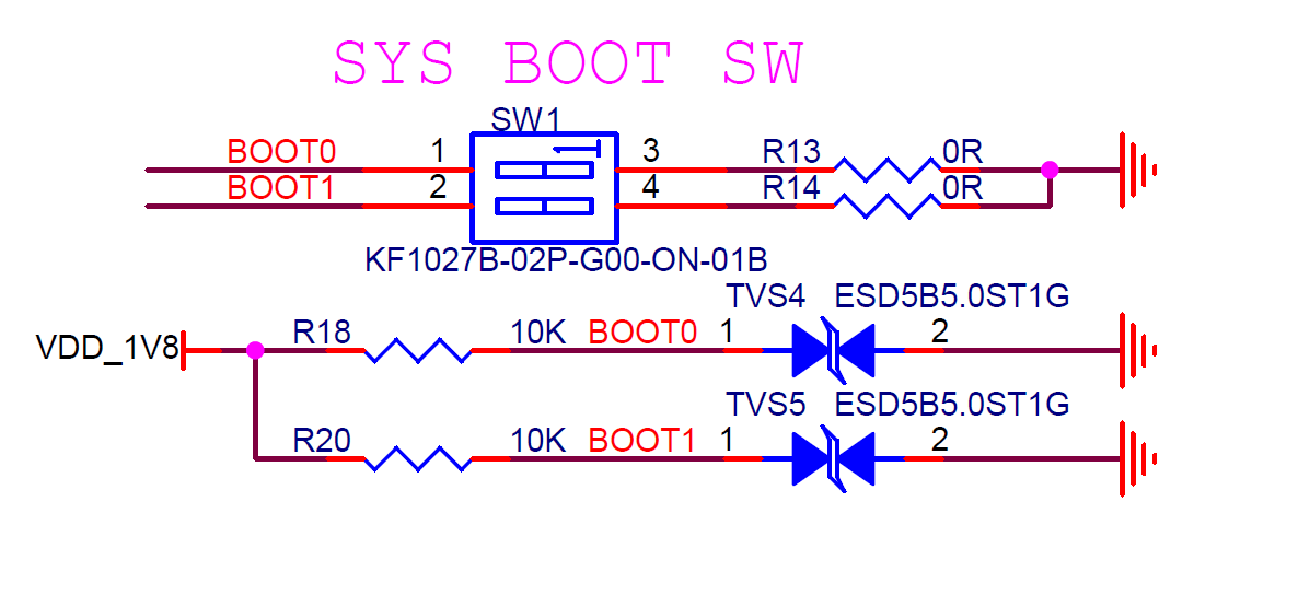 图3-6 K230 BOOT电路