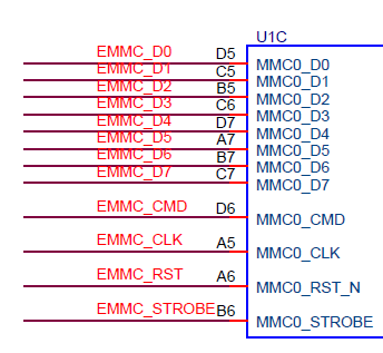 图3-23 K230 eMMC电路