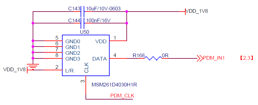 图3-32 K230 PDM外设电路
